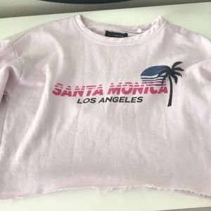 Pacsun Pink/Lilac Santa Monica LA sweatshirt